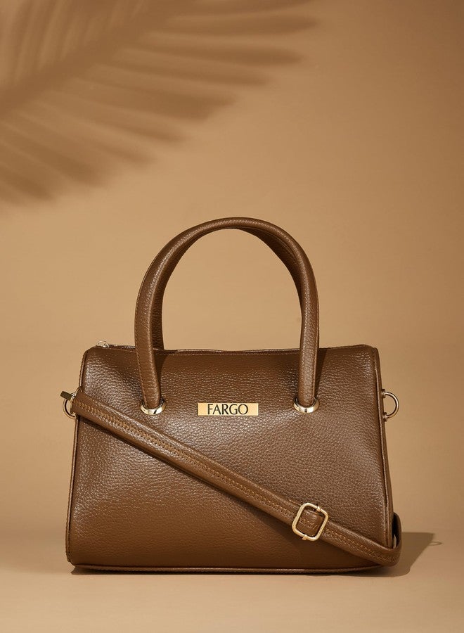 فارجو حقيبة يد أنيقة من فارغو للنساء، حقيبة يد نسائية للبنات والفتيات، لون بني فاتح - Image 5